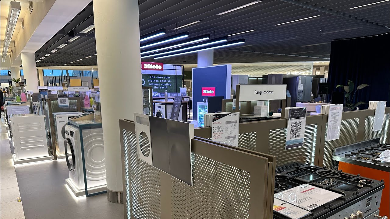 Full tour of John Lewis Kingston’s large electrical department refurbishment 31/12/2022