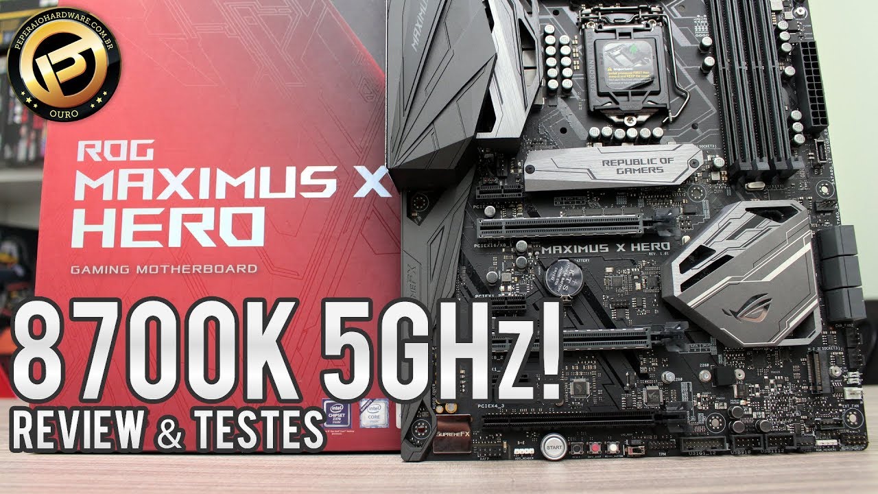 ASUS ROG Maximus X Hero Z370 - I7 8700k @ 5Ghz no 