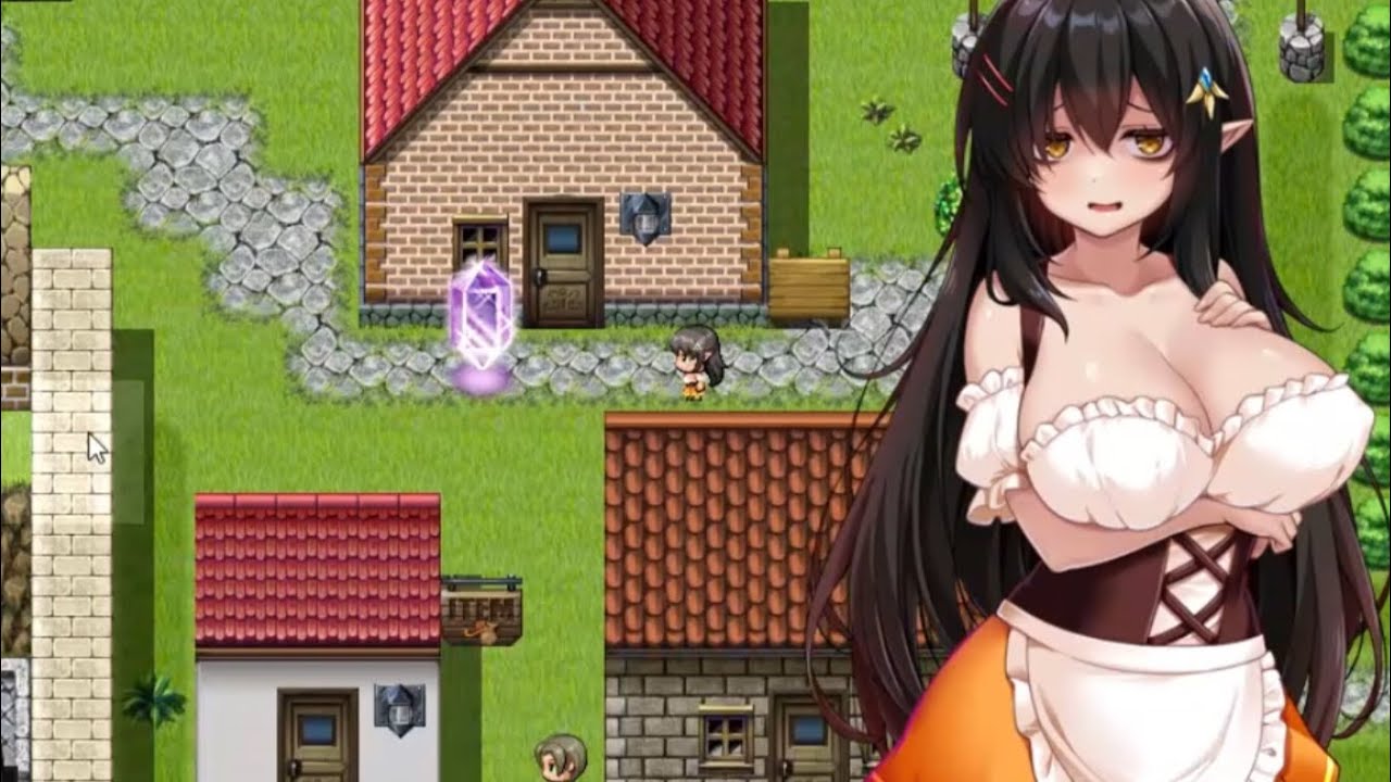 H RPG ネガティブな巨乳ハーフエルフはちやほやされたい - Demo Gameplay (+18)