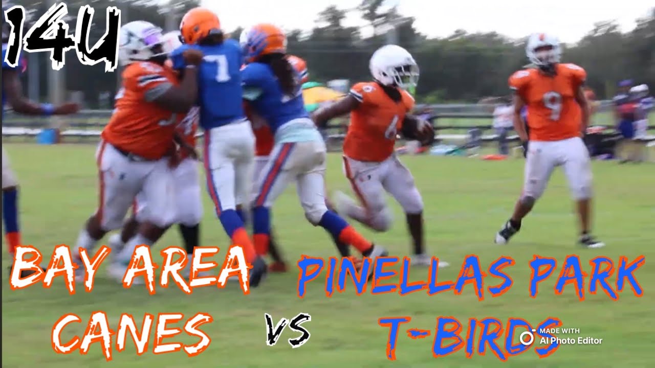 UNDEFEATED PINELLAS PARK T-BIRDS VS 6-1 BAY AREA CANES 10/4/25 14u FOOTBALL FLORIDA ELITE WEEK 8