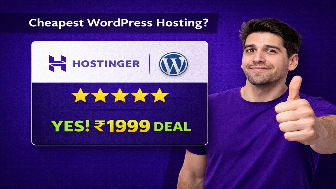 Hostinger Big Loot Sale! 🔥 Premium Hosting at ₹1999 Only (Limited Time)