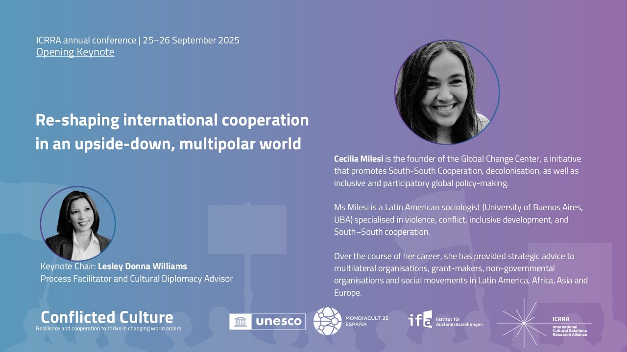 Keynote Cecilia Milesi | ICRRA Conference 2025: Conflicted Culture