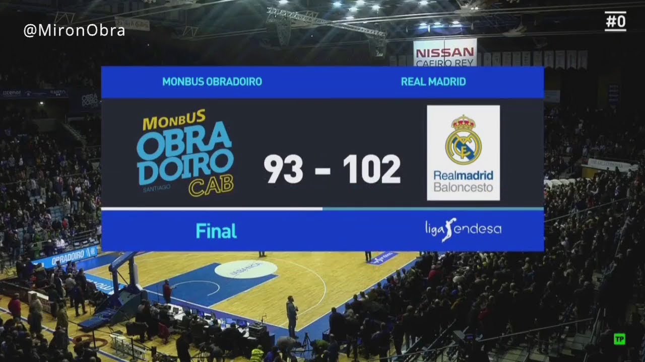 L.ACB 17/18 J12 Monbus_OBRADOIRO Vs REAL _MADRID C.F