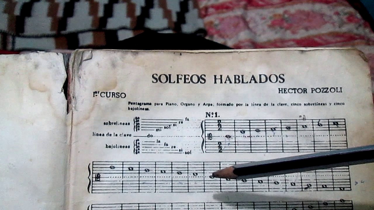 EJERCICIO N.-1  SOLFEO HABLADO - HECTOR POZZOLI (Por: Daniel Cano G.)