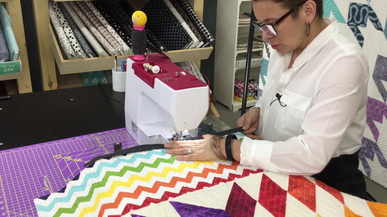 Machine binding a quilt for beginner quilters