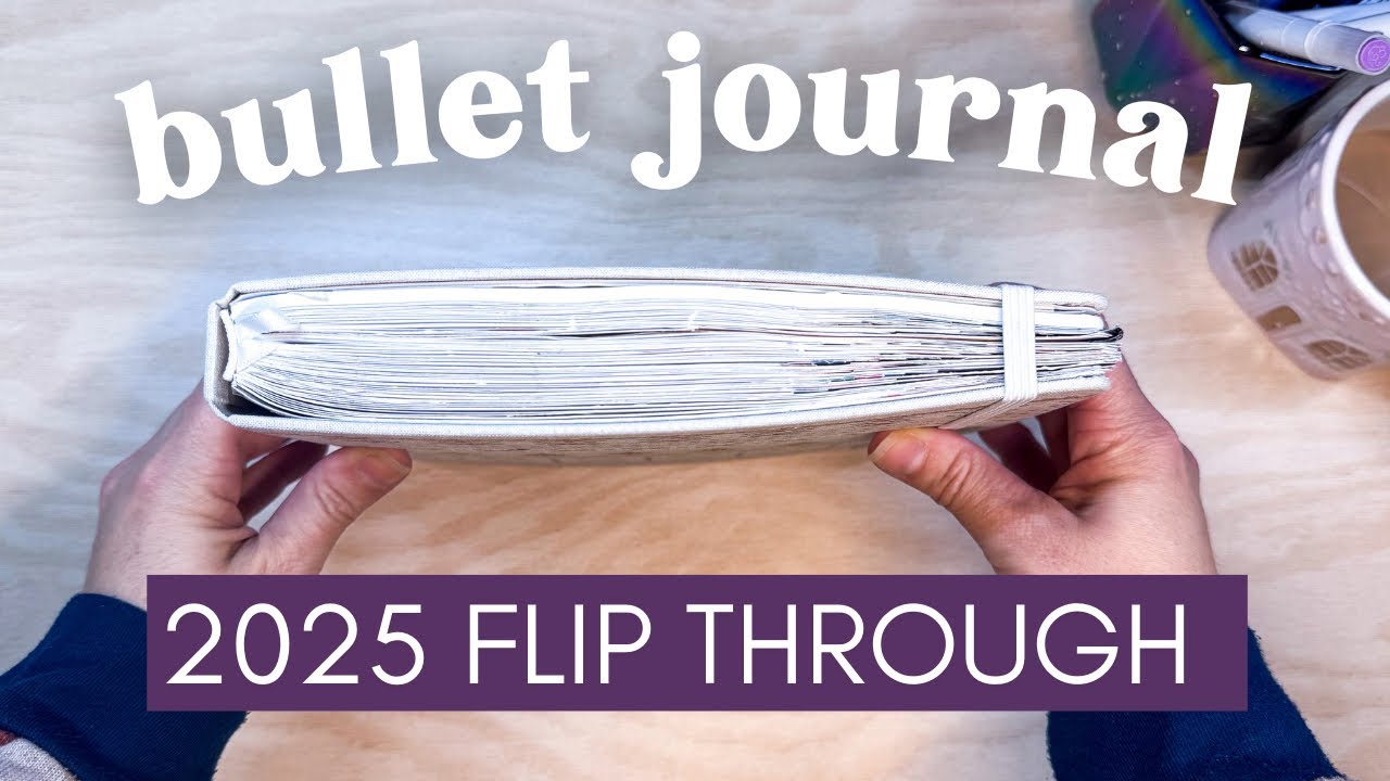 Completed 2025 Bullet Journal!