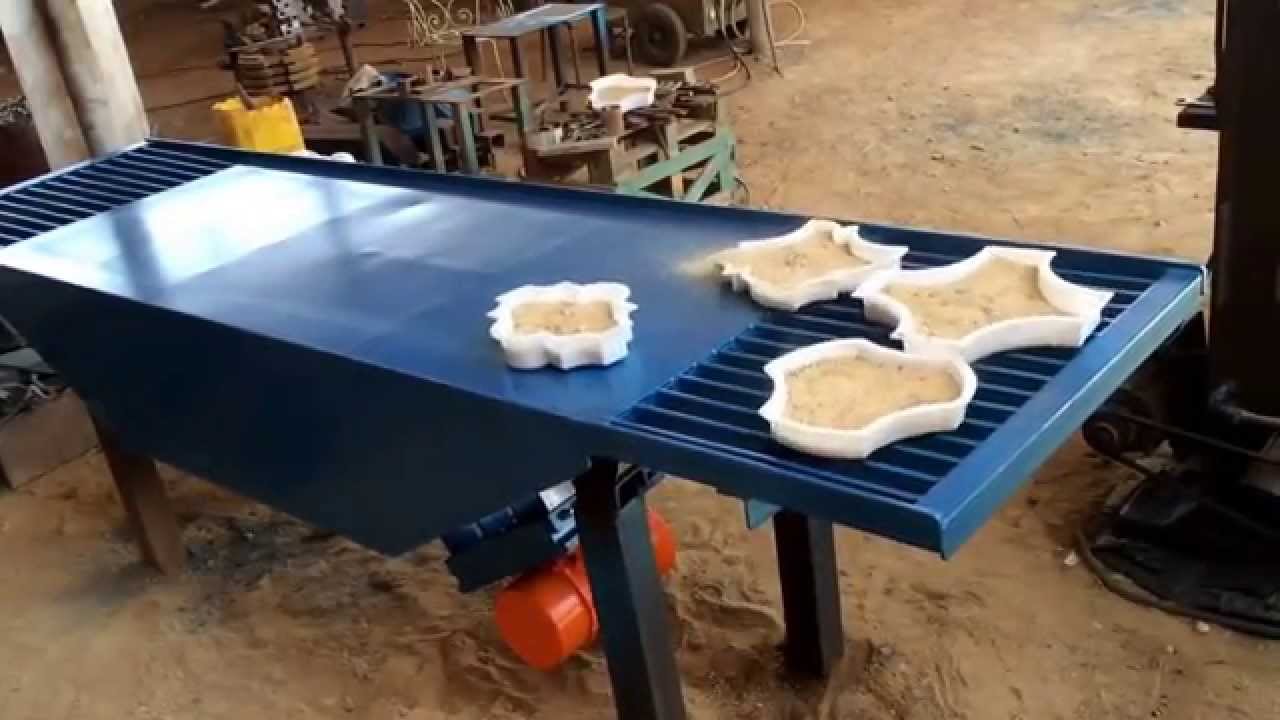 Vibrating table / الحجر الصناعي  / هزاز هارد ستون