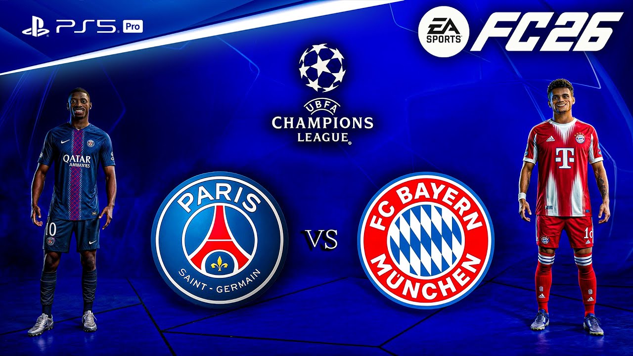 FC 26 — ПСЖ против Баварии — Лига чемпионов УЕФА 25/26, полный матч | PS5™ Pro [4K60]