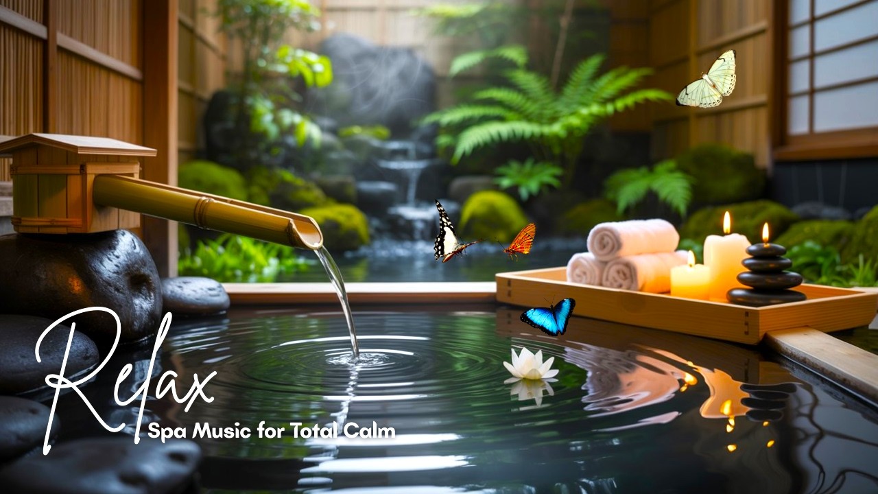 Healing Zen Spa Music 🍃 | Mori no Yasuragi (森の安らぎ) – Relaxing Piano & Forest Water