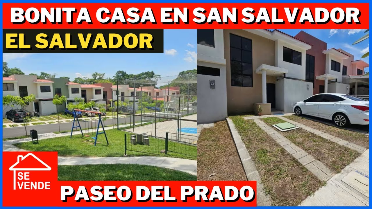 CASA EN VENTA EN PASEO DEL PRADO EN SAN SALVADOR EL SALVADOR