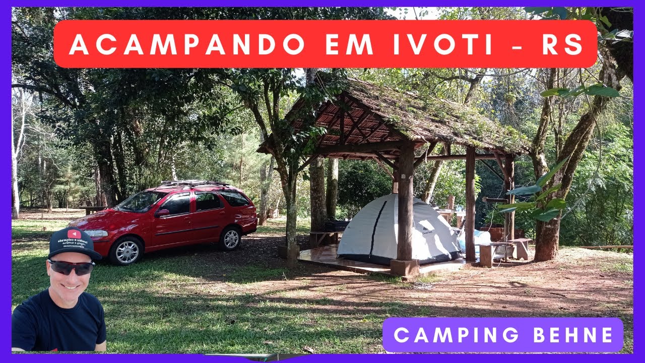 ACAMPANDO EM IVOTI -RS |CAMPING BEHNE | - SERRA GA&Uacute;CHA - EP. 01 - Camping, piscina e caf&eacute; colonial