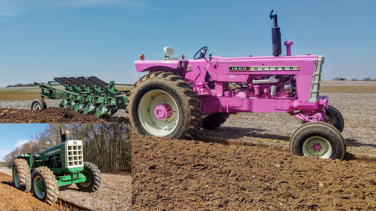 COLOR BLIND PLOW - The Purple Oliver 1850 turns some dirt