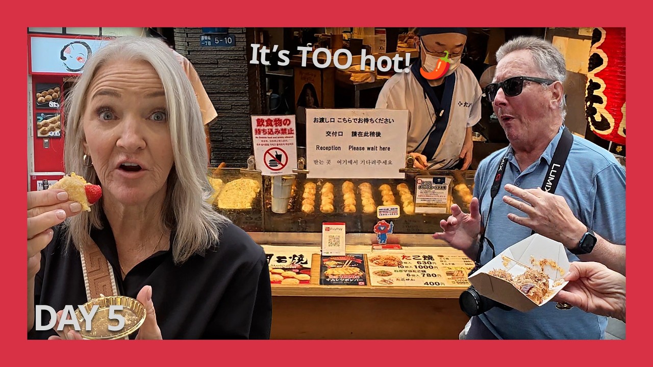 Street Food Mistakes, Osaka Views & Boarding the Cruise – Day 5 | Japan Journey