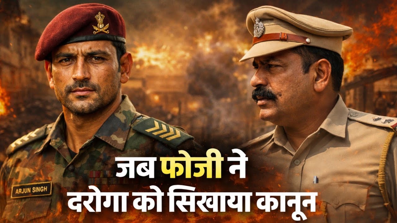 वर्दी का फ़र्क़ — जब फ़ौजी ने दरोगा को सिखाया क़ानून!