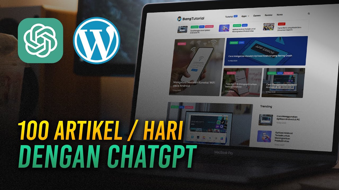 Cara Membuat 100 ARTIKEL/Hari dengan ChatGPT, Bikin Website Kalian Jadi Makin Aktif🚀