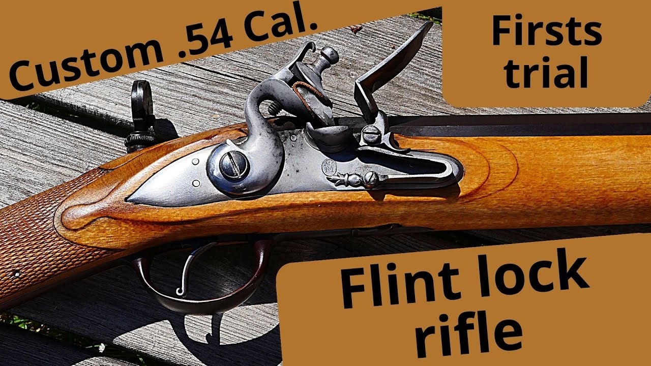 Custom 54 cal Flintlock rifle First trial