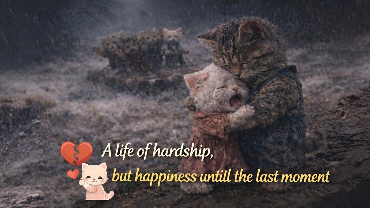 A life of hardship, but happiness until the last moment.