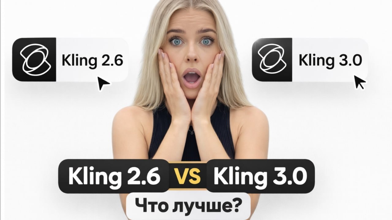 Сравнение Kling 2.6 и Kling 3.0 | Так ли хороша новая версия | AI OFM