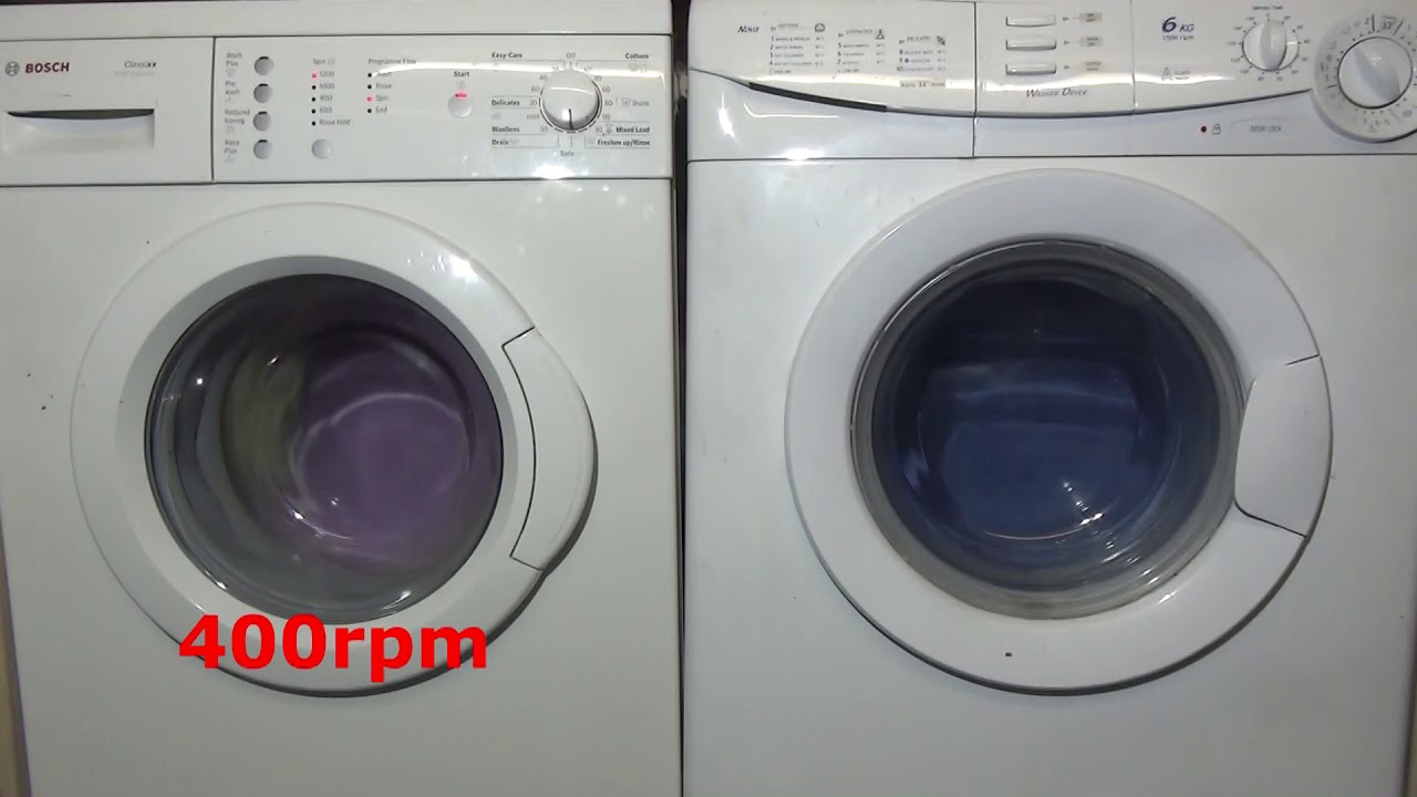 Spin Race No.73 : Bosch Classixx 1200 spin vs Candy Nova 1500 spin
