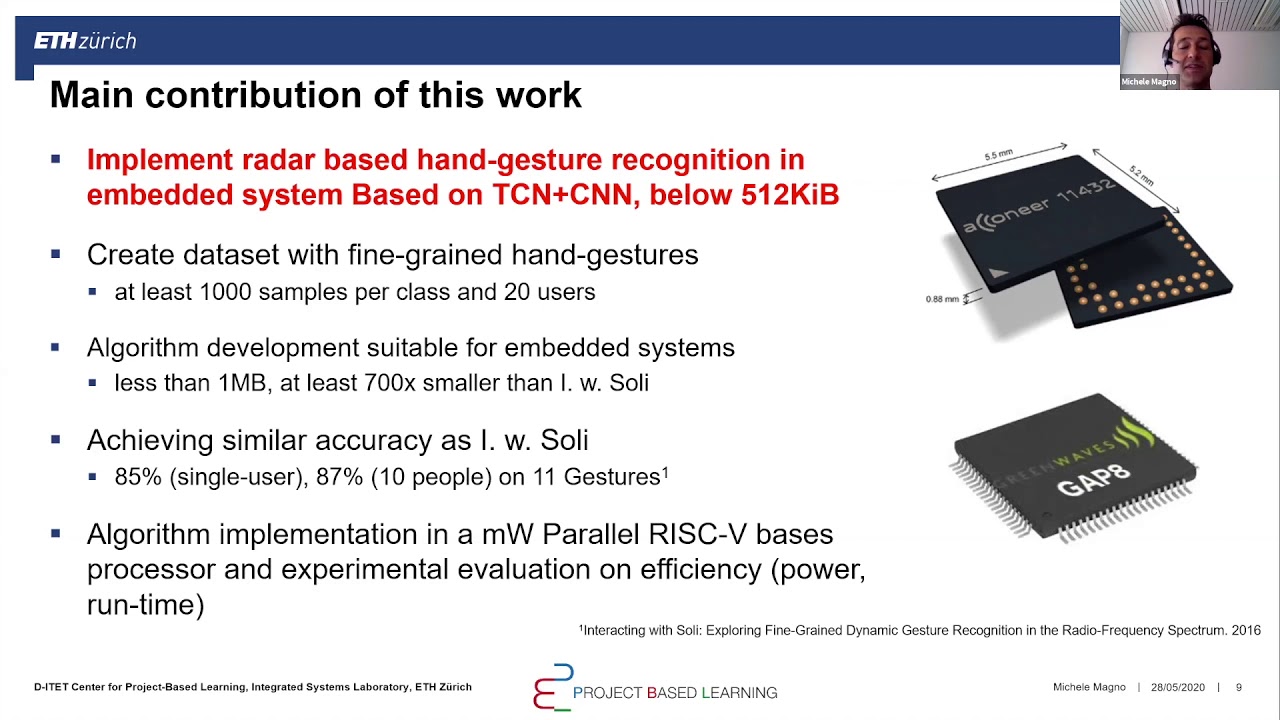 tinyML Talks - Michele Magno: LW Embedded Gesture Recognition Using Novel Short-Range Radar Sensors