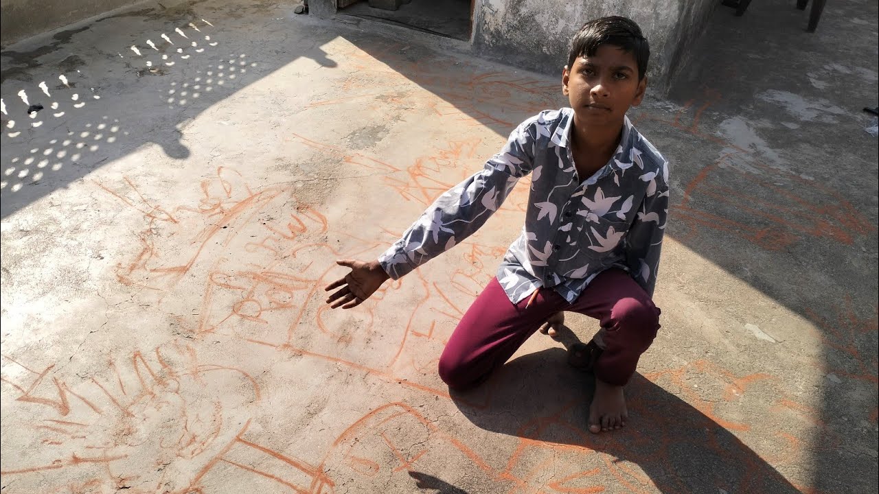 Puri Chhat Per Painting Banaa Di 😀