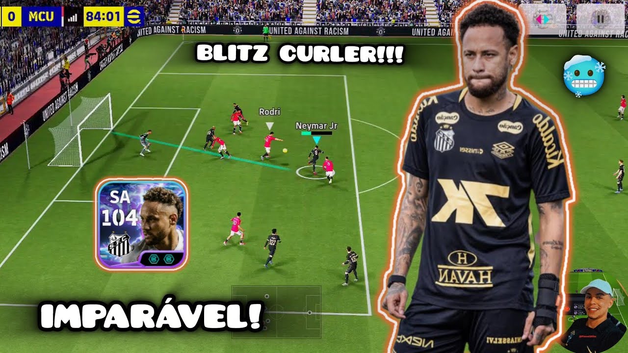 TESTANDO O NOVO NEYMAR JR BLITZ CURLER GRÁTIS NO EFOOTBALL 2026 MOBILE / IMPARÁVEL KKKKKKKKKKKK