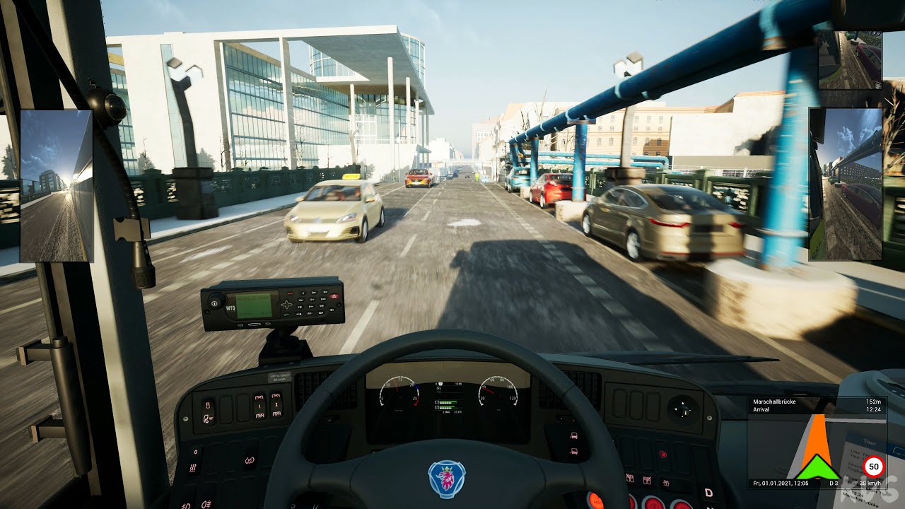 The Bus - Cockpit View Gameplay (PC UHD) [4K60FPS]