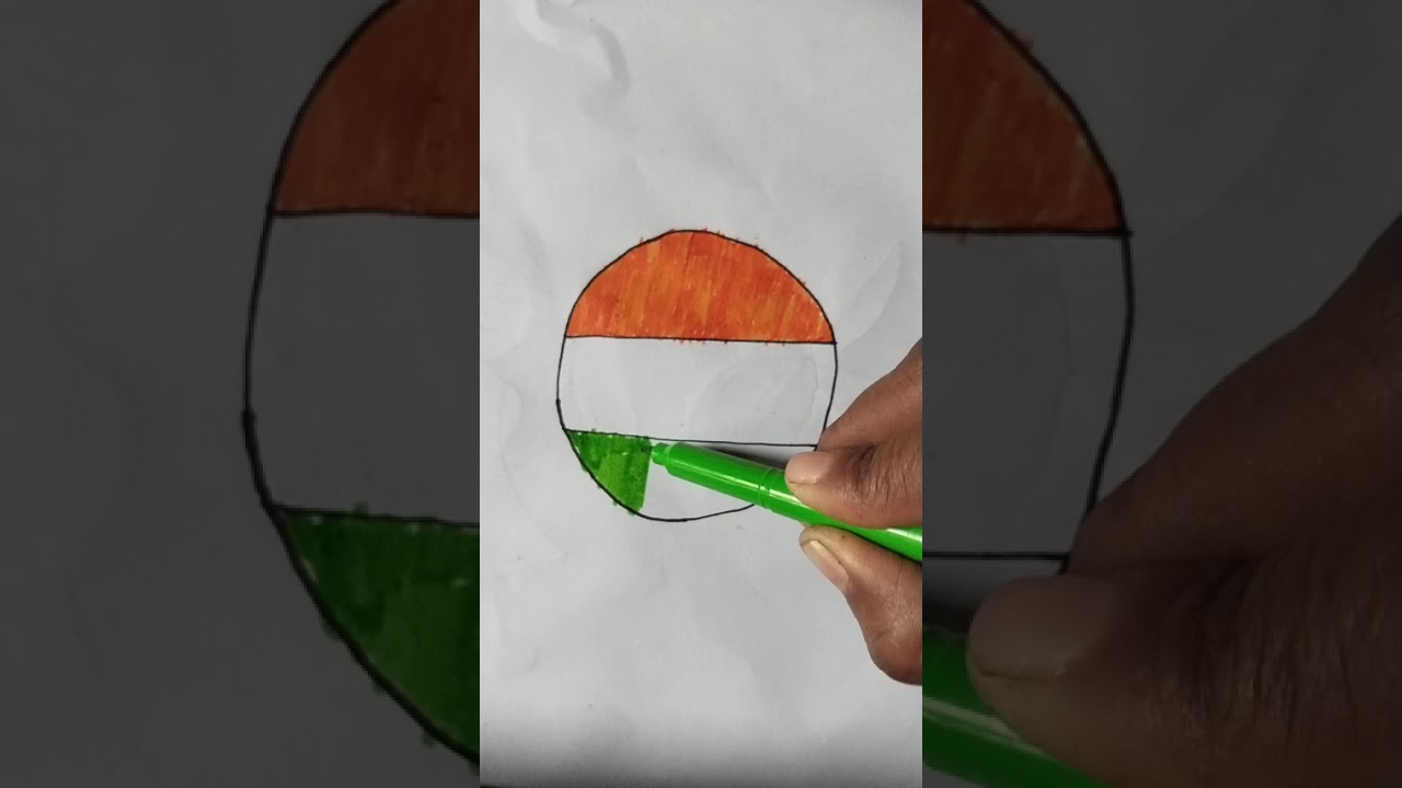 How to Draw Indian Flag 🇮🇳 Step by Step || Indian Flag Drawing With colour Pencil || Republic Day
