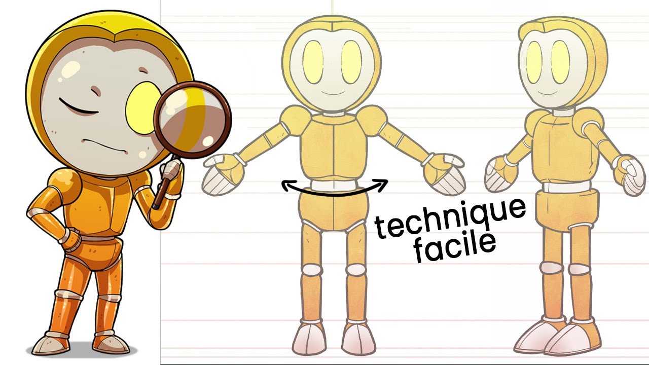 APPRENDRE À DESSINER UN PERSONNAGE SIMPLE POUR MIEUX PROGRESSER