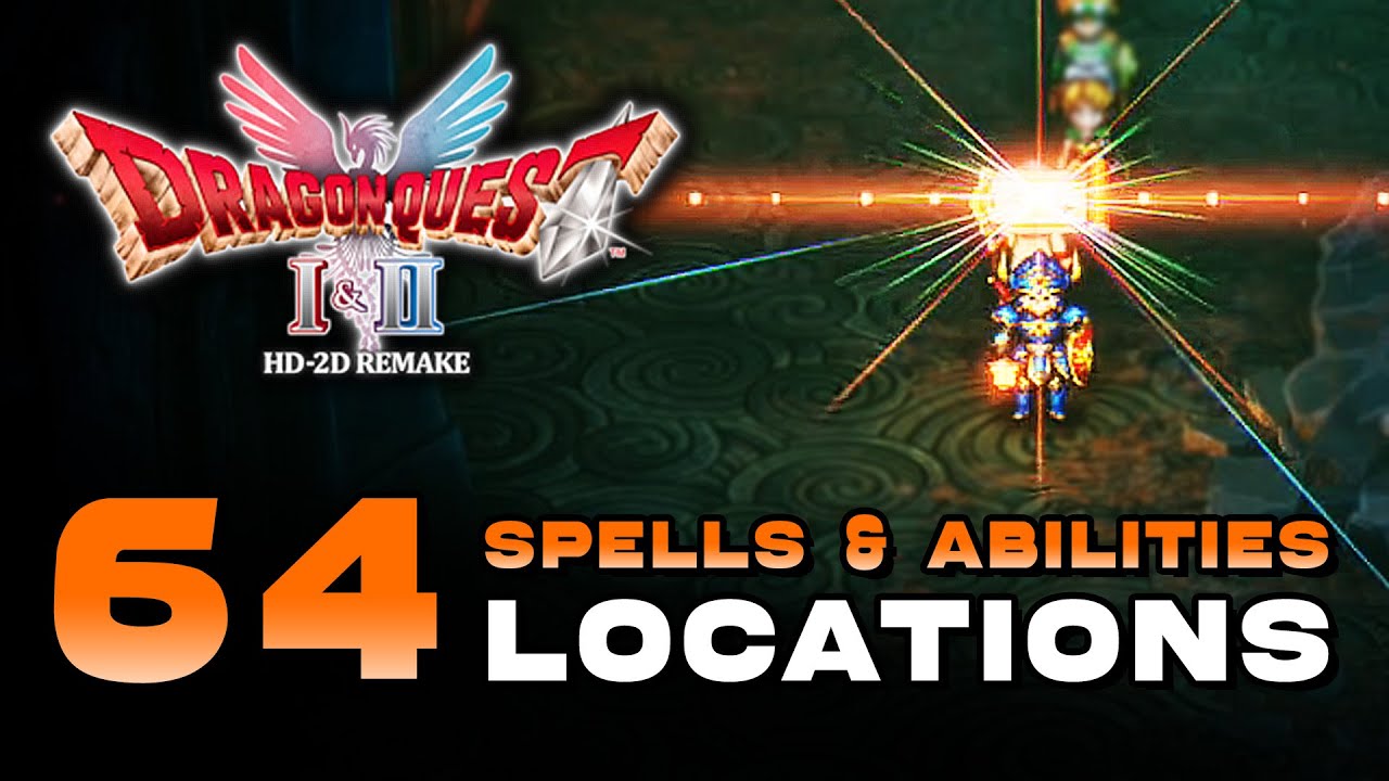 Dragon Quest 2 Remake - All 64 Scroll Of Spell & Ability Locations Master Of Arts Trophy/Achievement