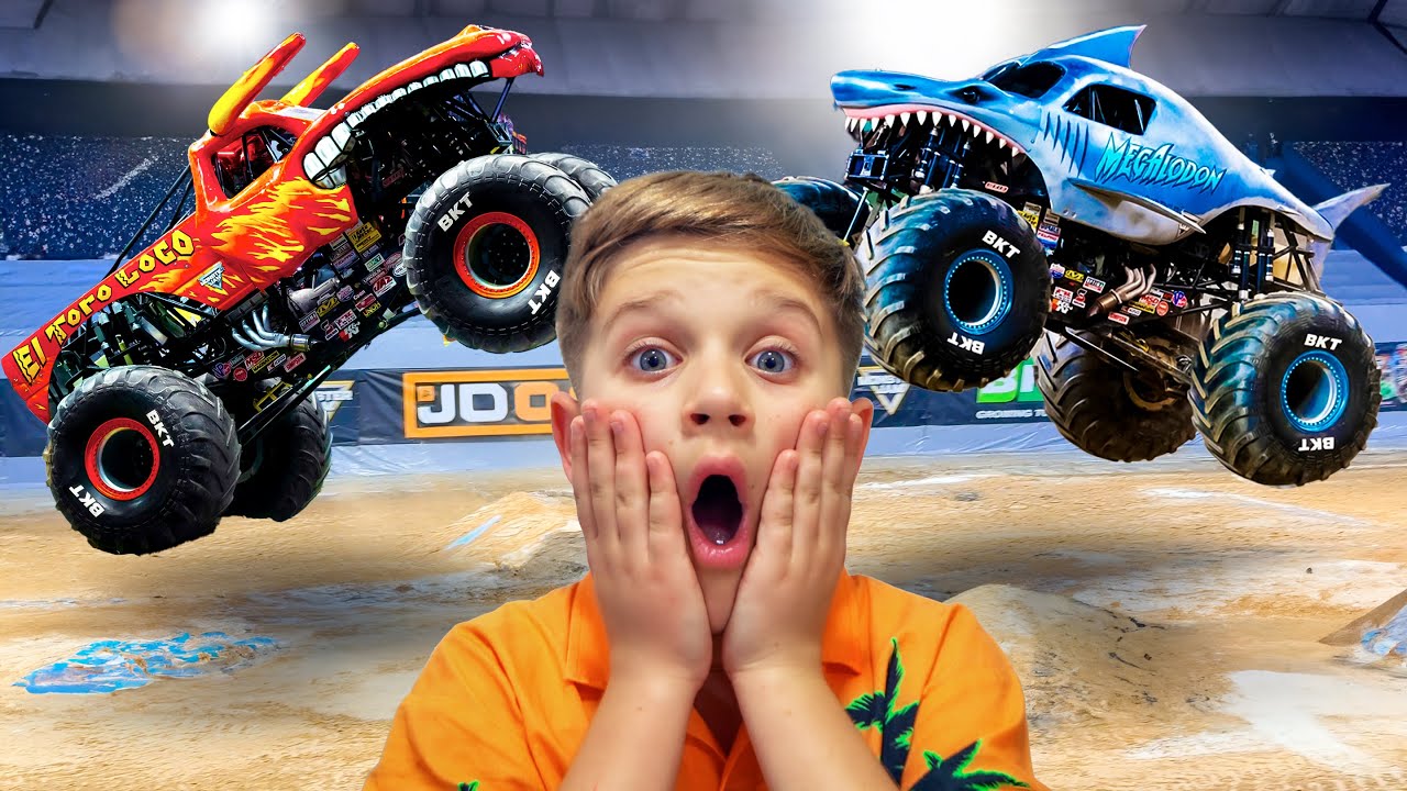 Roma dan Diana mengunjungi MONSTER JAM Show 2024