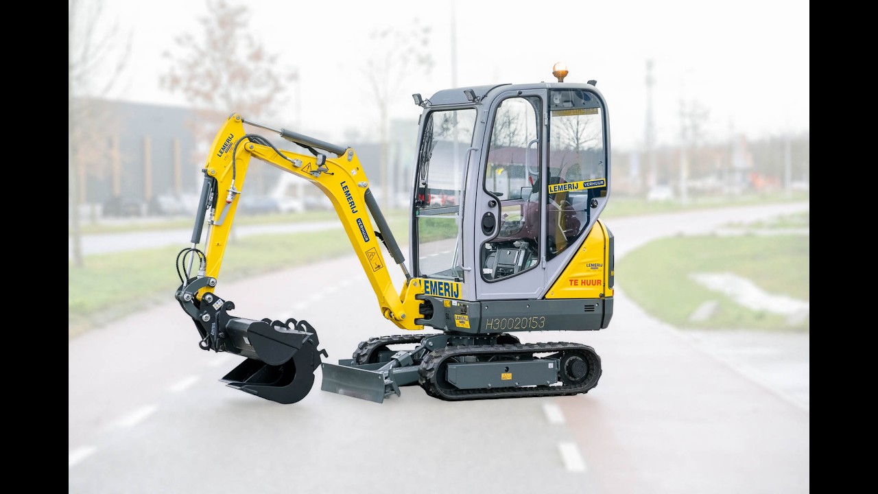 Uitleg instructie. Rupsgraafmachine 1700 kg mini graafmachine, Wacker Neuson ET16
