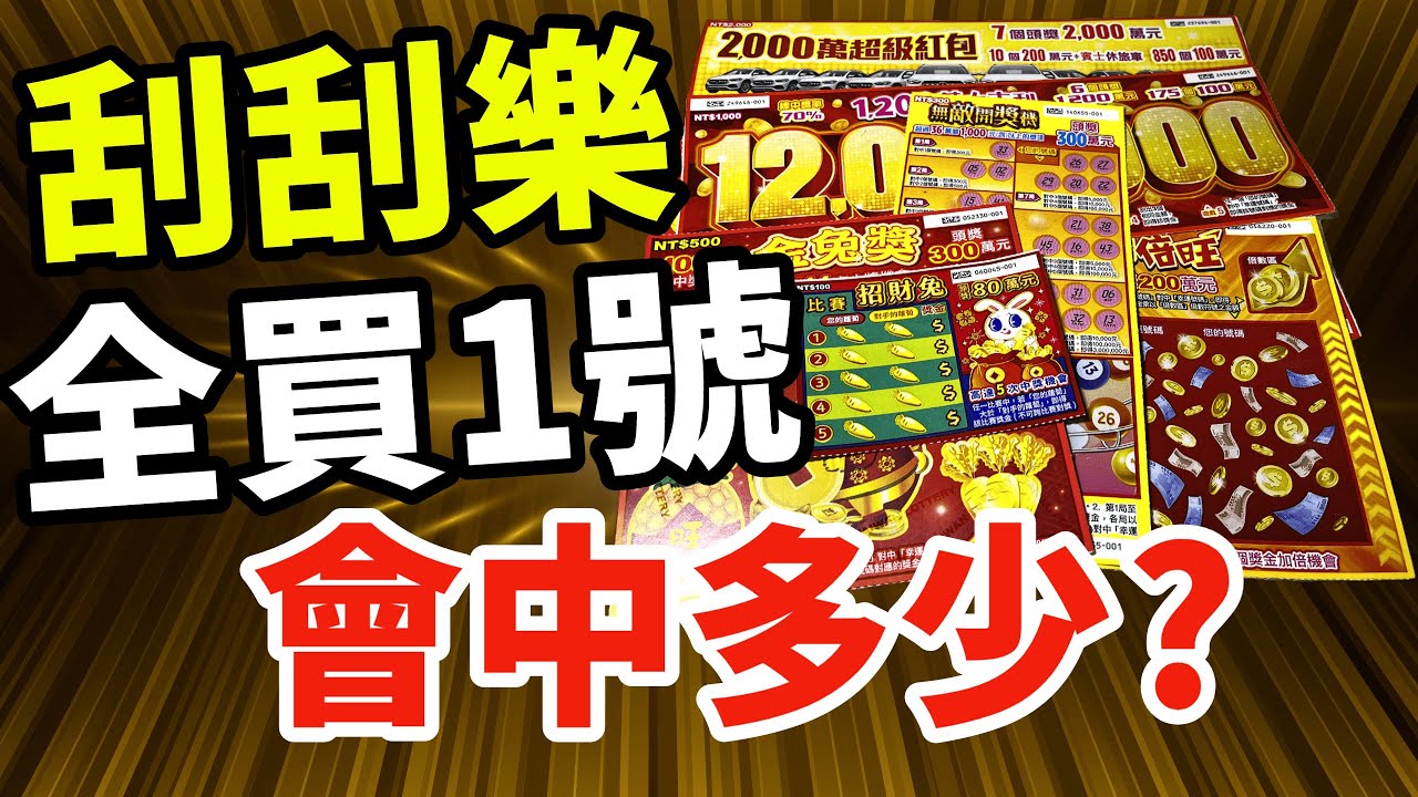 【實測】刮刮樂全買1號 會中多少？