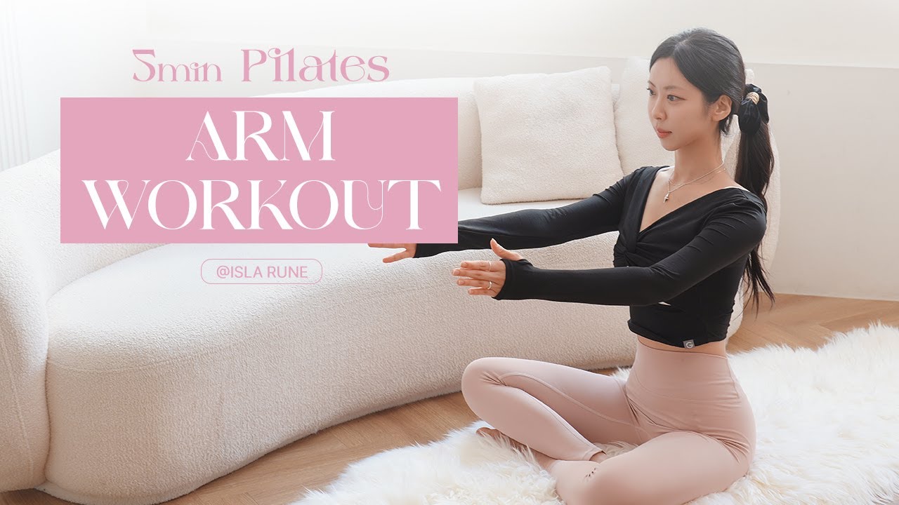 5MIN PILATES SLIM ARMS WORKOUT || Toned Arms & Burn Arms Fat (No Equipment)