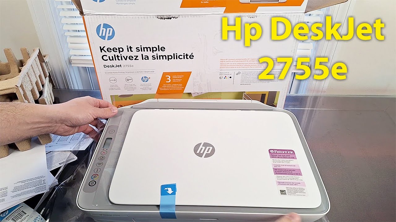 HP DeskJet 2755e All in One Printer Unboxing