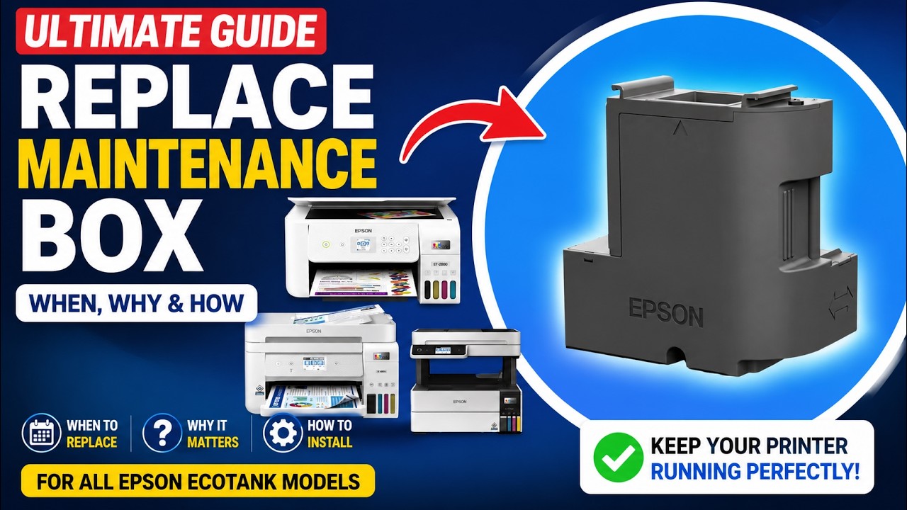 Ultimate Guide: When, Why & How to Replace Your Maintenance Box for All Epson EcoTank Models