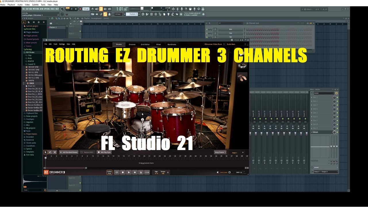 EZ DRUMMER 3 ROUTING IN FL STUDIO 21