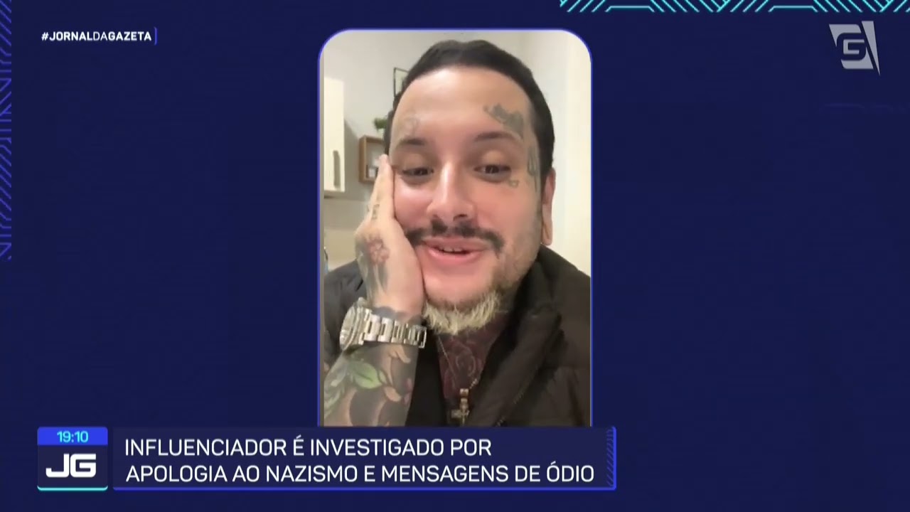 Influencer &eacute; investigado por apologia ao nazismo e mensagens de &oacute;dio