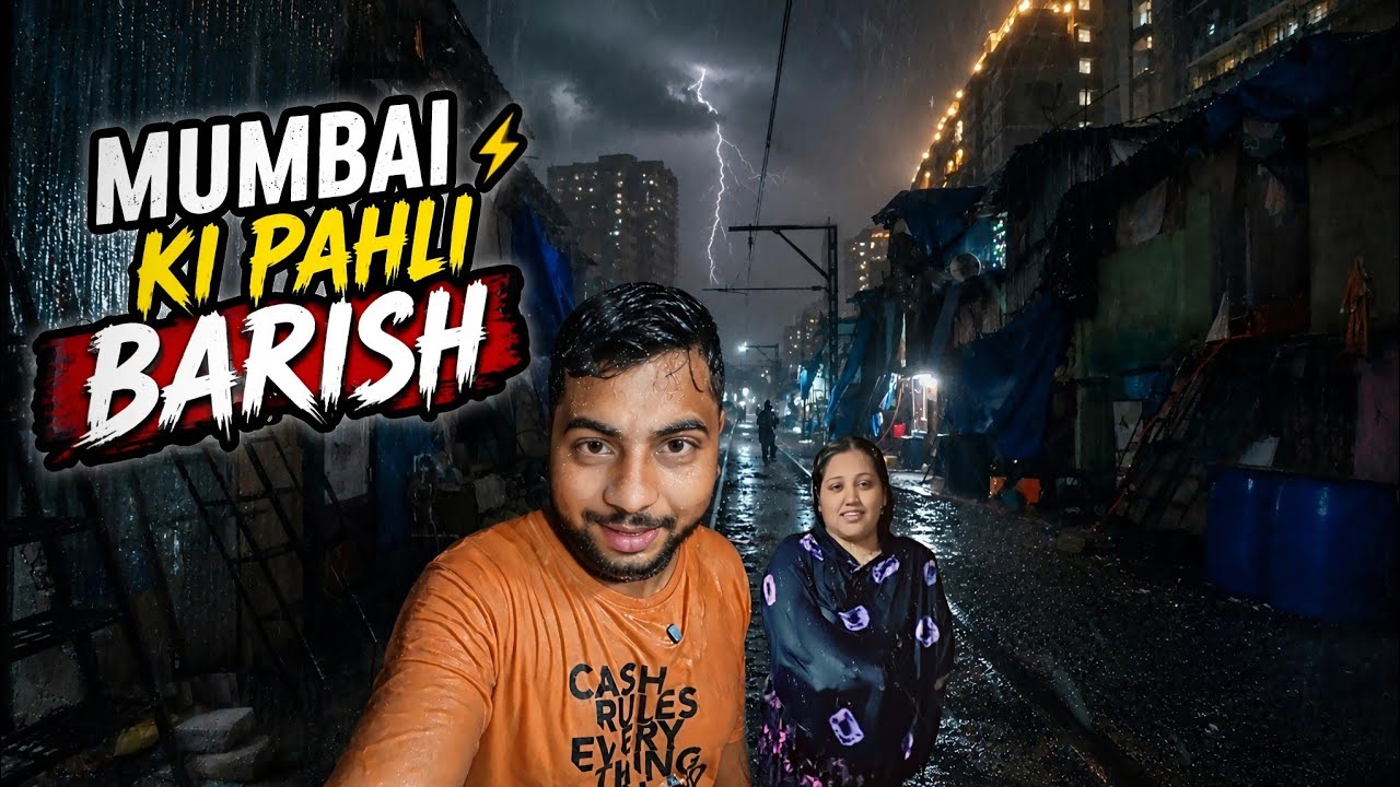 Mumbai Ki Pahli Barish Kurla | Mumbai Me Barish Ke Maje | Family Vlog
