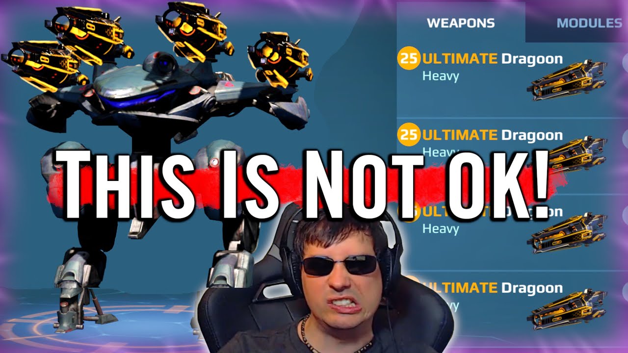 MAXIMUM BROKEN! Ultimate Dragoon needs changing! War Robots Gameplay WR