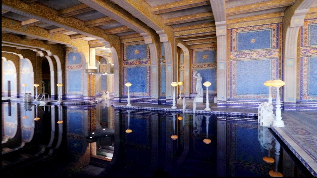 HEARST CASTLE Tour of ROMAN POOL