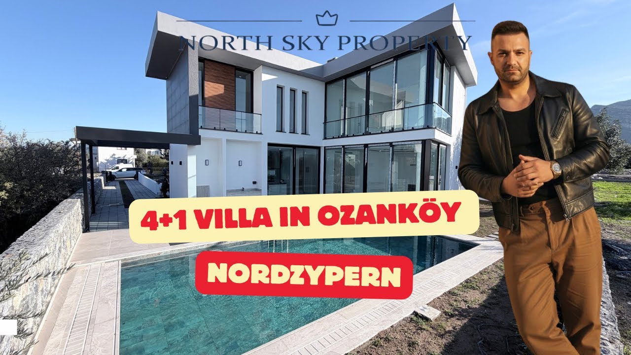 Nordzypern Ozanköy Außergewöhnliche Design-Villa 4+1 