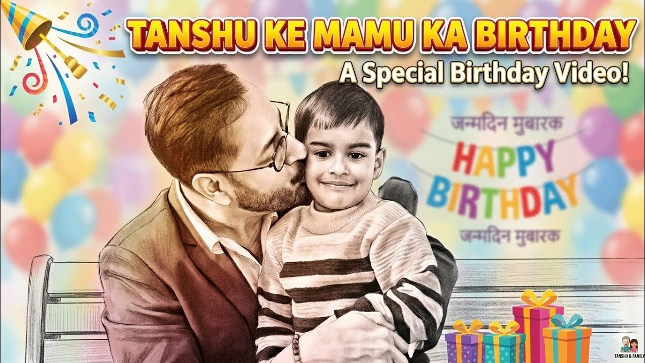 Tanshu ke mamu ka Birthday 🎂🥳