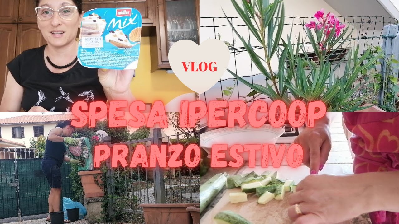 SPESA IPERCOOP e pranzo estivo fresco e veloce! VLOG