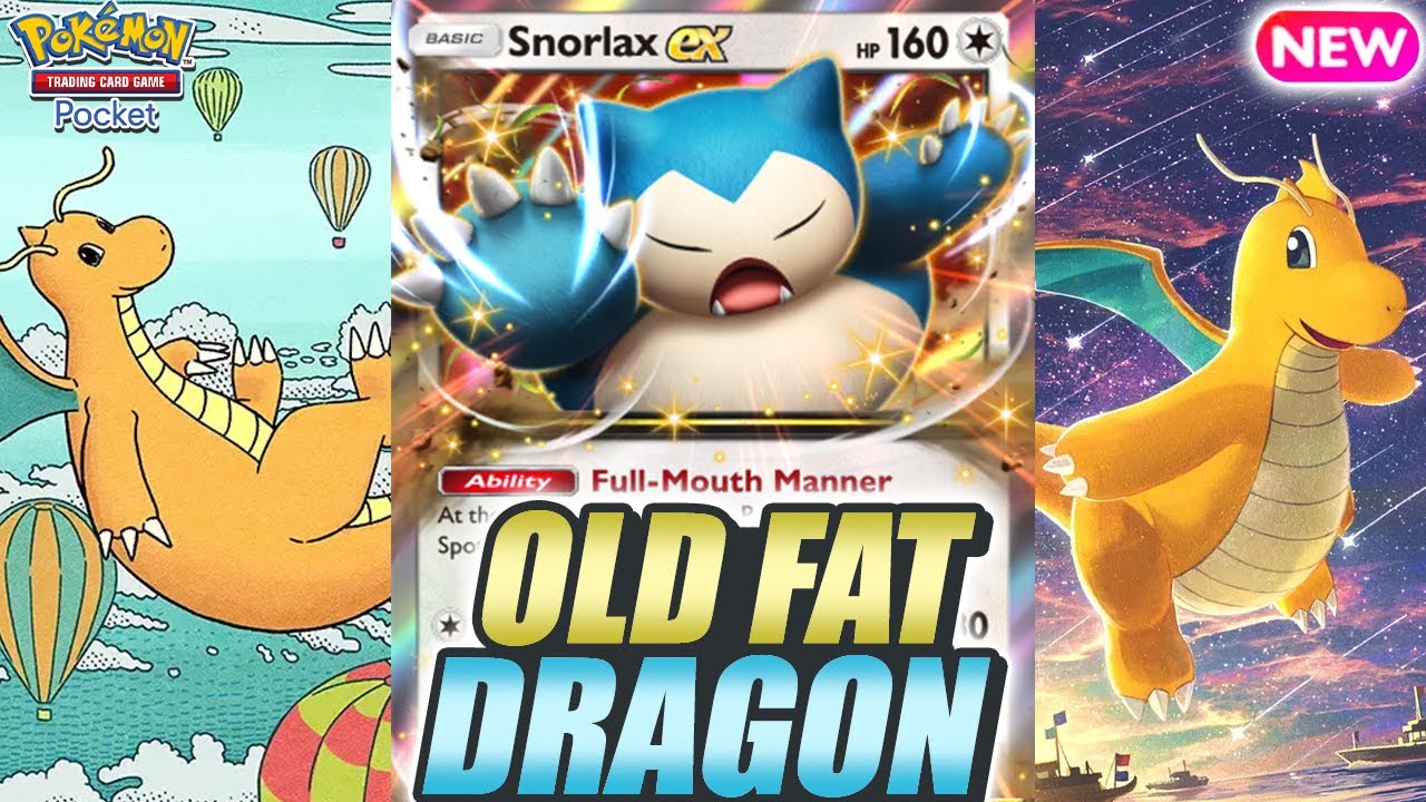 LEGENDARY DUO ! SNORLAX EX is PERFECT TANK for DRAGONITE EX - Pokemon TCG Pocket