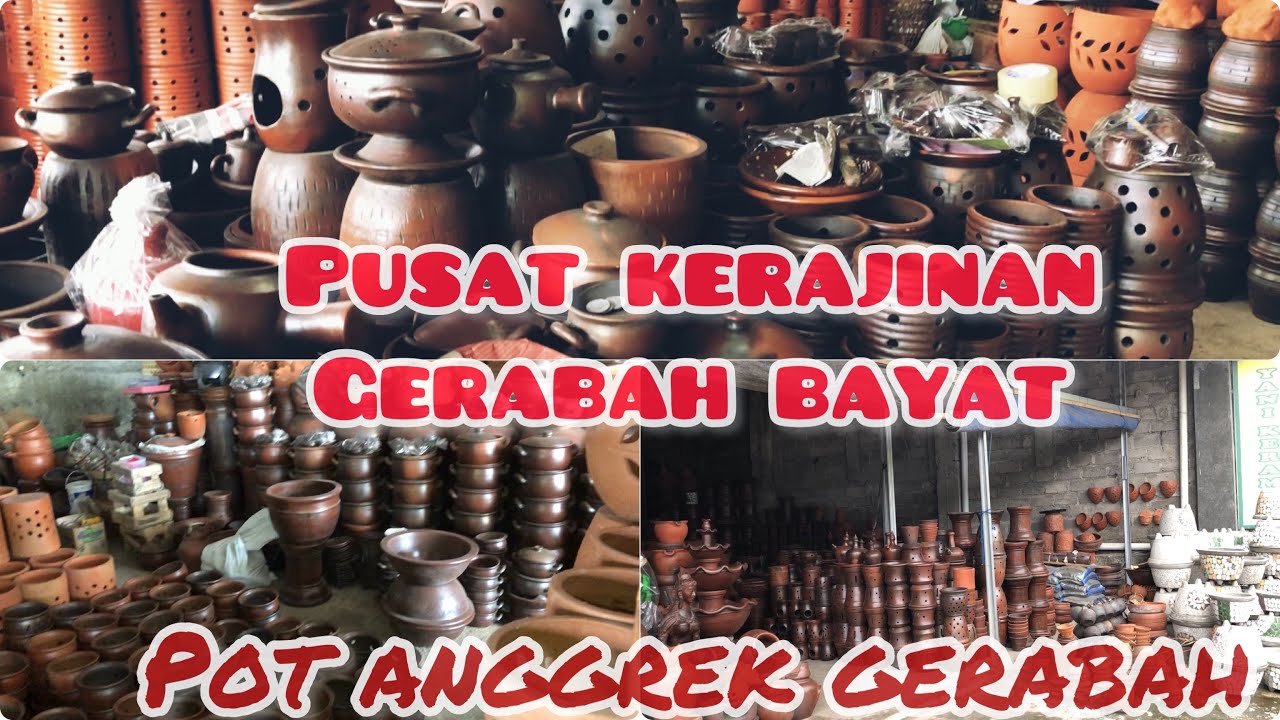 MENGUNJUNGI PUSAT KERAJINAN GERABAH DI BAYAT KLATEN | POT ANGGREK GERABAH MURAH #gerabahbayat