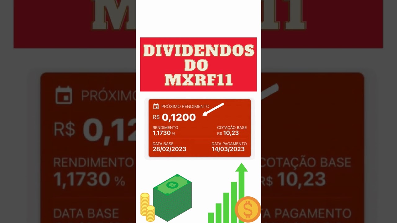 RENDIMENTOS DO MXRF11 PARA MAR&Ccedil;O DE 2023. #mxrf11 #dividendos #fundosimobiliarios #fundos #renda