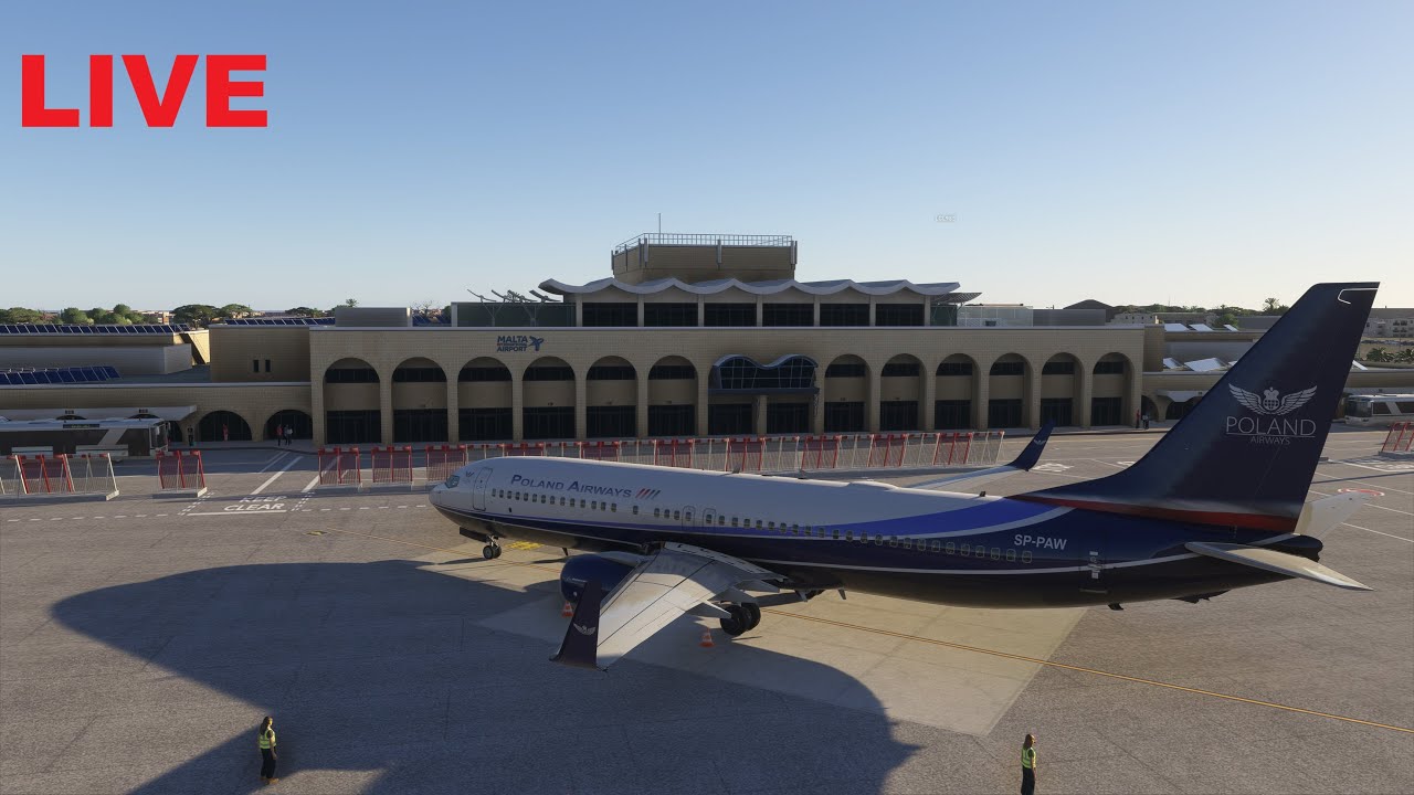 DLSS 4.5  BOEING 737 LIVE (4K) | LMML Malta - LIME Bergamo