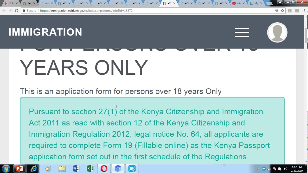 Kenya - Omba Pasipoti (Apply for Passport) - Kswahili