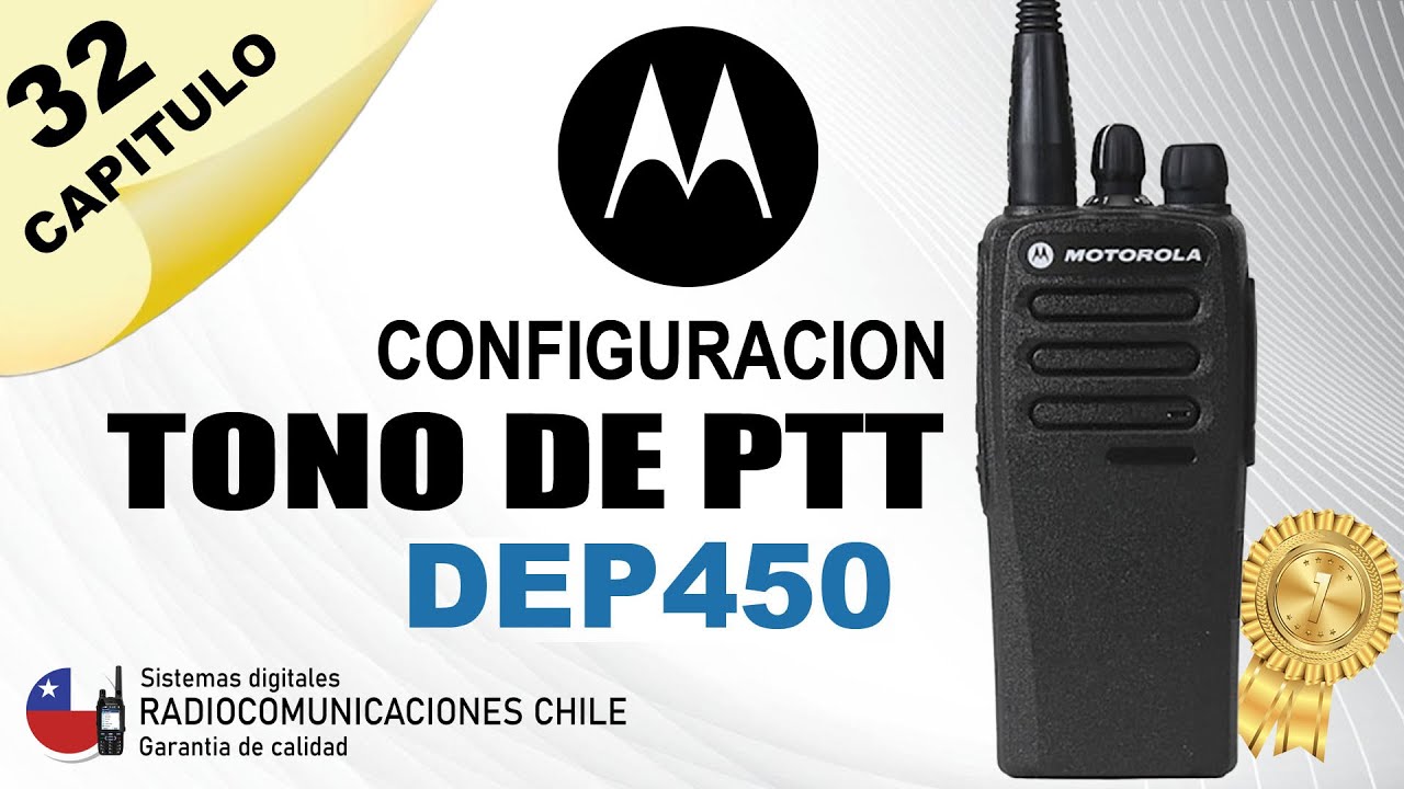 🥇 RADIO MOTOROLA DEP450 - COMO QUITAR TONO DE PTT 